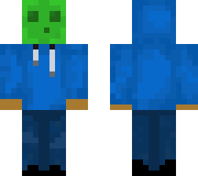 slime with blue hoodie