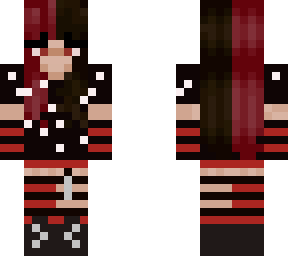 split dye red and black e-girl !edit!