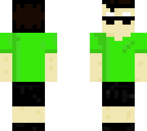 backwards green boy