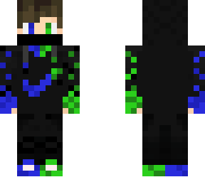 blue and green fire guy idk