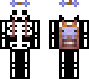 cute skeleton with axolotl