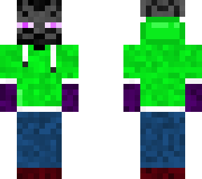ender man in a hoodie
