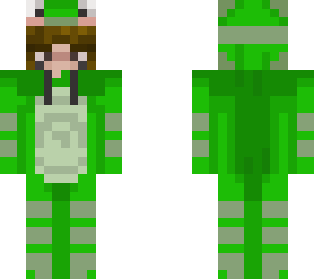 girl in frog suit