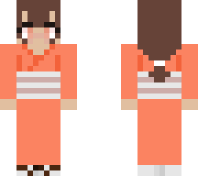 pfp girl kimono (orange)