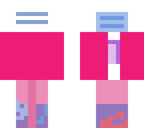 pink jacket with mask and walmart galaxy pants with pink skirt on top pants