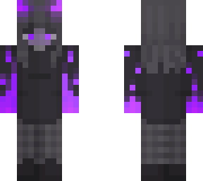 purple fire girl