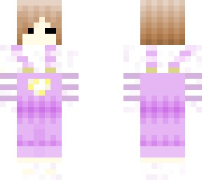 short hair purple flower girl