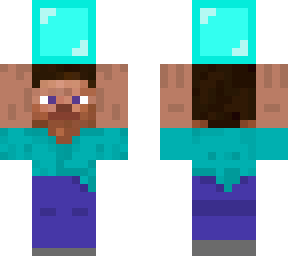 steve holding a wee little diamond block