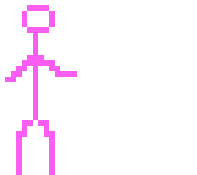 stickman rosa