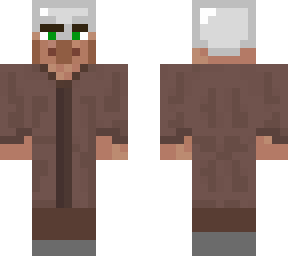 villager with helmet