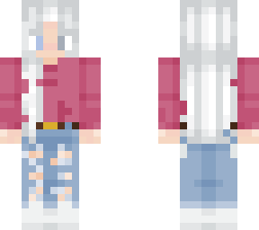 white hair girl