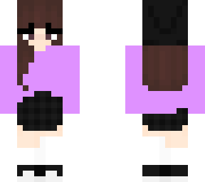 black beanie purple shirt girl