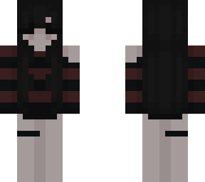 black hair stripey