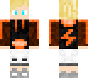 blonde adidas jumper boy (orange, black and white)