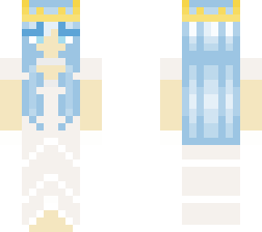 blue haired wedding skin