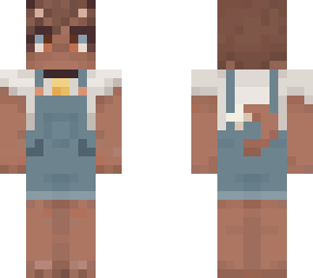 brown cat overalls