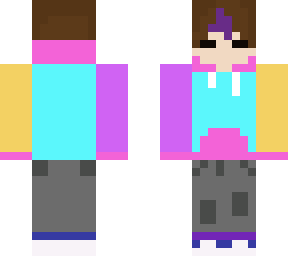 colour block hoodie boy