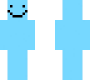 cyan, smile face