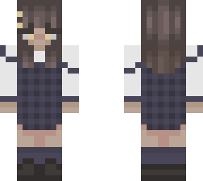duck white and blue dress