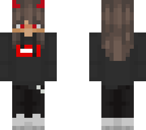 emo girl (w/ horns) (no hoodie)