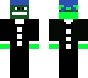 green suit man