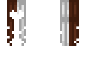 half brown half white hair base