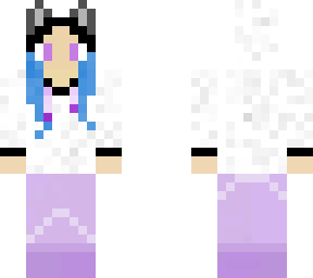 lavender cat hoodie girl 2