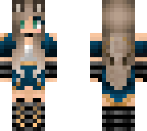 modern style princess bunny girl skin