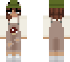 mushroom overalls w/ frog hat