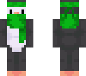 penguin green scarf