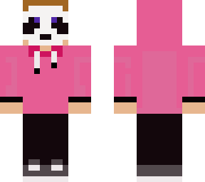 pink hoodie panda
