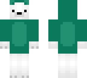 polar bear in hoodie