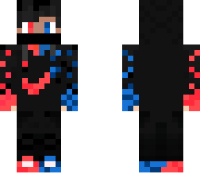 red and blue human