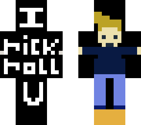 rick roll troll skin