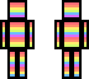 soft rainbow colored man