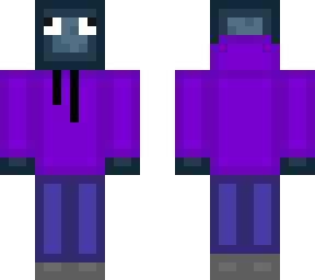 squid with purple hoodie