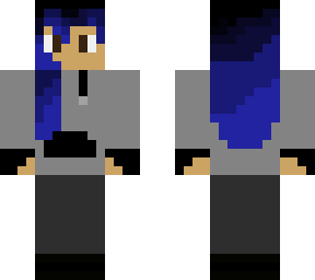 unnamed female character (blue hair)