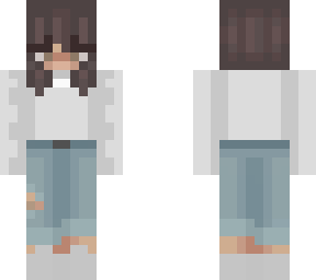 white sweater