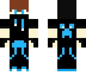 blue creeper hoodie gamer (no details)