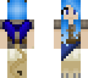 blue-haired cat girl