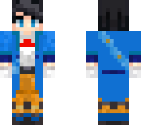 blue lab coat professor eric with pokeball