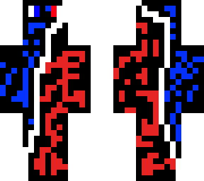 blue red and black