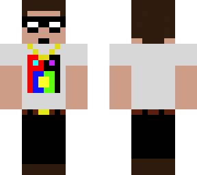 colorful custom man (removable chain and glasses)