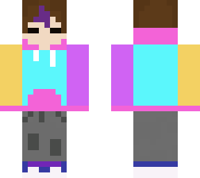 colour block hoodie boy
