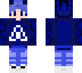 cool evil dark blue boy