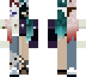 cute minecraft girl with mask (fixed)