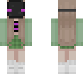 drista with enderman mask