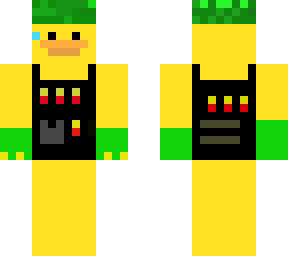 ducky boy in military outfit