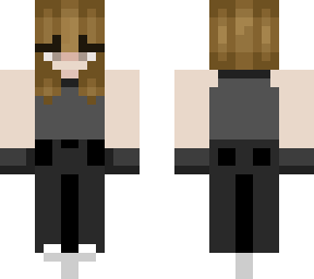 girl with sleevless and gloves
