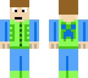 green & blue dude